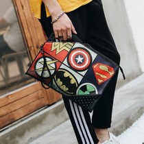 New Korean Street trendy men clutch rivet print pattern clutch bag trend wild casual shoulder bag