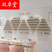Black Nordic iron manicure new wall-mounted nail polish multi-layer rack display rack shop room club incense