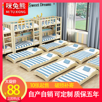 Kindergarten bed Solid wood lunch break special childrens nap bed trusteeship class single stacking bed thickened small bed customization