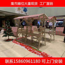 Night market Display rack market wooden activity scaffolding mobile car shed stalls outdoor promotion frame