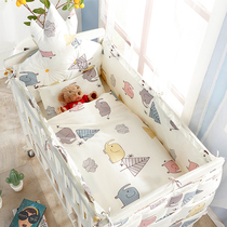 Baby bedding kit combination newborn bedding bed curtain anti-fall seven-piece set bb bed bed surround soft bag fabric
