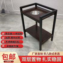 Mahjong machine small tea table mahjong table side tea water table chess room tea house tea cup table tea water rack cylinder tea water table