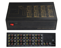 Video and audio amplifier distributor 1 in 16 out 1 in 16 out 1 in 16 out 1 in 16