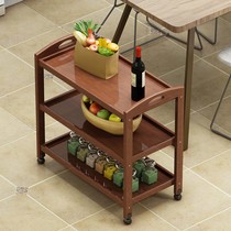  Dining car thickened three-layer trolley Dining car Double-decker restaurant dining car serving car Hot pot shop dish rack Commercial