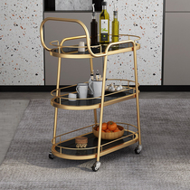 Nordic dining car trolley hotel commercial trolley home mobile restaurant wine truck living room iron tea truck