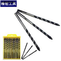 Alloy Triangle Drill Tile Glass Cement Wall Body Ceramic Drill Open Pore Machine Pistol Drill Impact Drill Head