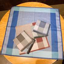 Pick up the years in the past season Mens ancient style pure cotton absorbent sweat portable small square towel mens cotton handkerchief old-fashioned handkerchief