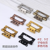 Stainless Steel 4 inch 5 inch child hinge door interior door wooden door silent red ancient green ancient yellow bronze black and white gold