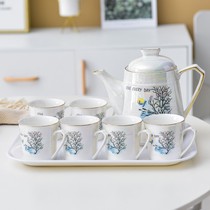 ins light luxury coffee cup European small luxury home water cup simple ceramic English afternoon tea set