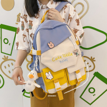 Hong Kong School Bag Female secondary school student Japanese primary school student Grade 3 to 6 Girl backpack Junior high school student shoulder bag ins