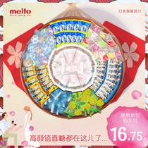 Name sugar meito Japan imported wedding candy fruit sugar fruit White Peach Net red snack milk assorted mint lemon