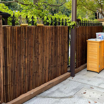 Bamboo fence fence anti-corrosion carbonized fence Outdoor courtyard Garden partition occlusion Balcony fence Landscape decoration