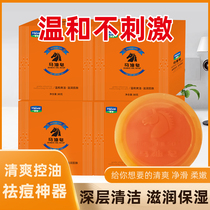 4 pieces of horse oil soap mites soap fragrance long-lasting fragrance for men and women