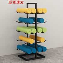 Yoga mat storage rack foam shaft simple items roller fitness exercise rack gym carpet rack roller