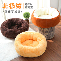 Cat Nest winter warm pet cat bed small dog dog sleeping bag winter deep sleep plush mat Kennel