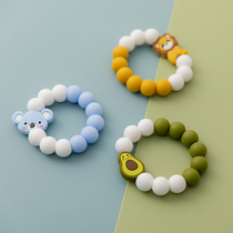 Tooth glue bracelet baby animal grinding tooth food grade silicone can be boiled anti-eating hand artifact baby toy bite glue