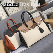 Platinum bag women 2021 New European and American fashion wild Hand bag shoulder shoulder bag soft leather mobile phone wallet