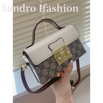 France Sandro Ifashion 2021 New Print small square bag retro one-shoulder cross Hand bag mobile phone