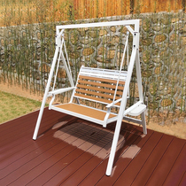 Courtyard swing garden double rocking chair aluminum alloy outdoor swing chair outdoor hammock home yard swing