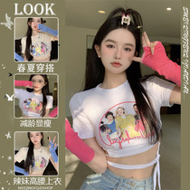Pure Desire Sexy Hot Girl Sleeves Jacket Blouse Women Design Sensation Little Crowdsourced Unique Short Sleeve T-shirt Shorts Undershirt Summer
