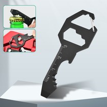 Multifunctional small tool card opener starter pendant pendant portable edc keychain universal multi-purpose unpacking Express