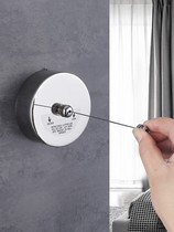 Balcony invisible clothesline indoor non-perforated household retractable cold clothes lanyard window drying artifact hidden steel wire