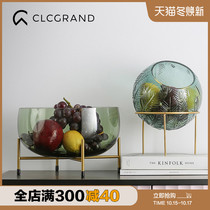 Creative fruit plate ornaments Nordic living room coffee table snacks plate modern home Net red candy Basin light luxury style