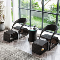 Net Red Light Extravaganza LEISURE BALCONY SMALL TABLE AND CHAIRS SUIT PATIO GARDEN OUTDOOR TABLE AND TABLE RATTAN CHAIRS THREE SETS COMBINATIONS