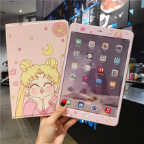 Cute and beautiful girls suitable for iPad protective cover 2018 new mini5 apple air3/2 all-inclusive pro10.5 drop-resistant 9.7 inch 2019 tablet 10.2 inch tempered film 2017 net red soft shell 4