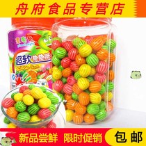 Hollow sandwich Watermelon Bubble Gum about 185 barreled popping gum fruit nostalgic snack 6-3