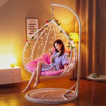 Hangbasket chair swing indoor home rattan chair orchid Net red balcony bedroom leisure hammock Birds Nest rocking chair hanging chair