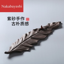 Ceramic thread incense burner line incense seat room creative fragrance seat retro lighting device Zen home indoor sleeping incense burner