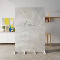 Nordic screen partition living room simple push-pull decoration Image Wall folding mobile bedroom shielding household small apartment