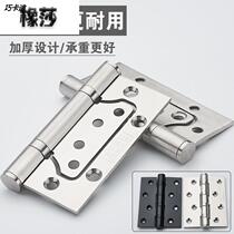 Stainless steel primary-secondary hinge 4 inch house door thickened silent door hinge bedroom solid wood door letter black Hop