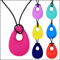 Silicone necklace bite tooth gum angel tears pendant mother wear baby molars bite baby products PE bag