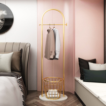 Nordic marble coat rack floor bedroom light luxury hanger simple modern hanger Net red living room clothes shelf