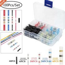 100PCS Sder Seal Sleeve Wire Connectors Kit Heat Shrink B