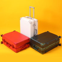 Aluminum frame suitcase 20 inch ins net red trolley box universal wheel small suitcase 24 password suitcase men and women