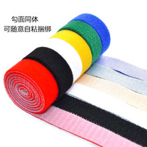 Back-to-back velcro cable tie Nylon cable tie Data cable Hook hair same body Back-to-back fiber optic machine management cable belt