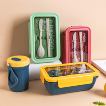 Large capacity portable dividing lunch box Office workers can microwave oven heating Bento Box large capacity student breakfast box