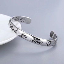 Gift for couples retro love fearless bracelet elf flower and bird couple series Classic Fashion men and women bracelet