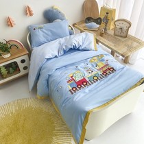 Kindergarten quilt three or six-piece set baby bedding children entering the kindergarten nap quilt cover bedding summer