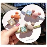 ins simple color square rubber band 04