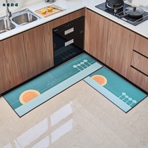 Kitchen floor mat suction oil non-slip carpet waterproof and anti-oil special kitchen strip footbed Absorbent And Dirty Home Mat