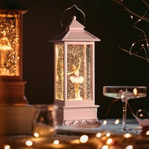 Music box crystal ball night light ornaments children dance ballet music box Christmas girl birthday gift