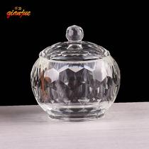 Crystal glass jar European style light luxury home luxury decoration jar storage spice jar ornament new wedding goods