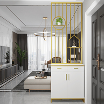 Nordic modern metal screen into the living room half decoration rack wash table toilet porch partition