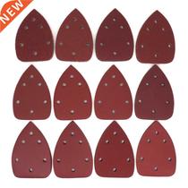 24pcs Self-adhesive Sandpaper Triangle 6 holes Delta SanderH
