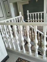 Wuhan door-to-door custom European wooden stair handrail wall indoor solid wood household railing handrail Simple modern style