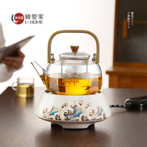 Han Aijia glass cooking teapot home automatic tea maker electric pottery kettle cooking tea stove health pot set